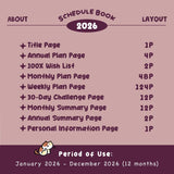 2026 Planner Kawaii Schedule Book - Savour Every Moment