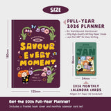 2026 Planner Kawaii Schedule Book - Savour Every Moment