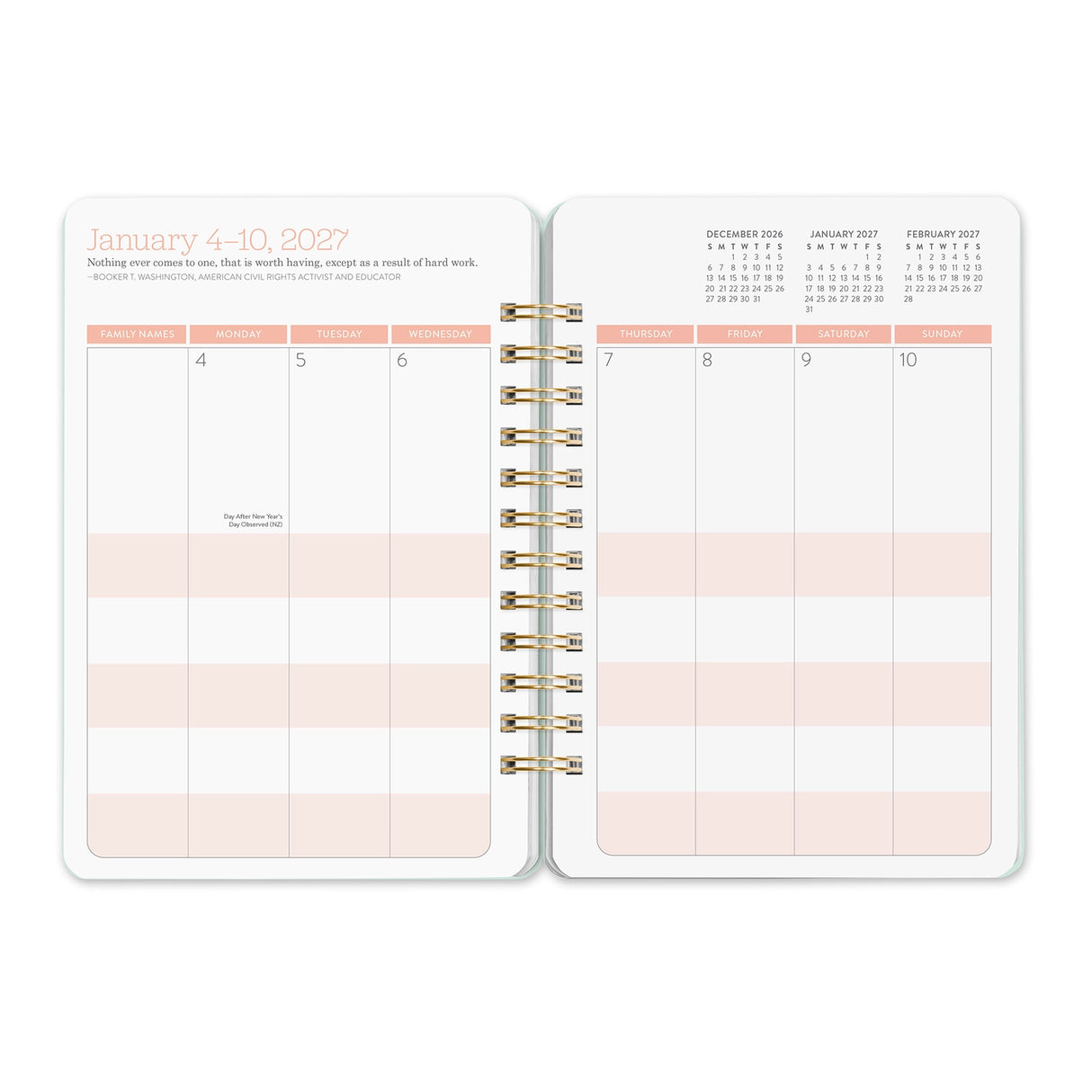 Looking for a planner that can keep pace with your busy life? Meet Orange Circle Studio’s best-selling Do It All™ Planner (Aug. 2026–Dec. 2027). Designed for families and multitaskers alike, it offers space for up to six schedules, plus monthly and weekly views to keep everything on track. Inside, you’ll also find inspirational quotes, fun stickers, and tear-out to-do and shopping lists. Finished with stylish cover art and a handy elastic closure, it’s a planner that truly does it all.

• 5.75"w x 8.25"h 
•