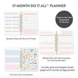 Looking for a planner that can keep pace with your busy life? Meet Orange Circle Studio’s best-selling Do It All™ Planner (Aug. 2026–Dec. 2027). Designed for families and multitaskers alike, it offers space for up to six schedules, plus monthly and weekly views to keep everything on track. Inside, you’ll also find inspirational quotes, fun stickers, and tear-out to-do and shopping lists. Finished with stylish cover art and a handy elastic closure, it’s a planner that truly does it all.

• 5.75"w x 8.25"h 
•