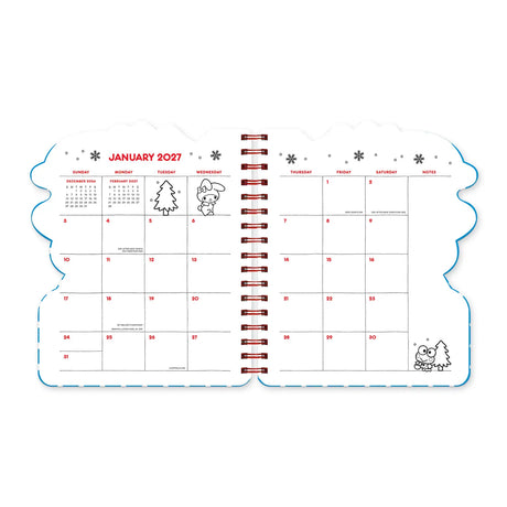 With Hello Kitty® and Friends by your side, all things are possible! This 17-month planner (Aug. 2026–Dec. 2027) features weekly planning pages filled with supercute artwork, plus extra notes pages, a two-year reference calendar, and a holiday list—everything you need to stay organized and inspired all year.

• 7.5"w × 8.5"h 
• 17 months (Aug. 2026–Dec. 2027) 
• 160 pages; 100 gsm acid-free FSC®-certified paper 
• Softcover; Twin-ring wire-o binding 

© 2026 SANRIO CO., LTD. Used Under License.