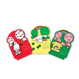 Say hello to the new year with this adorable Hello Kitty® and Friends Mini Desk Calendar (Jan.–Dec. 2027). Each month is printed on a sturdy, die-cut card featuring a different Sanrio character paired with colorful seasonal artwork. Place the current month on the included wooden stand for a sweet, simple, space-saving calendar reference you’ll enjoy all year long!

• Box: 3.75"w x 5.25"h 
• 12 months (Jan.–Dec. 2027) 
• 13 sheets; 300 gsm acid-free, FSC®-certified paper 
• Includes sturdy wood stand 

© 202