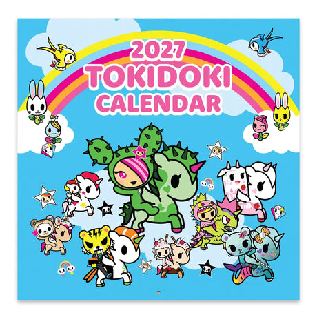Adventure through the year with the iconic tokidoki™ crew! This 7" × 7" Wall Calendar (Jan.–Dec. 2027) is not too big or too small—it's just the right size to help keep your days on track while doubling as adorable wall art that brightens every space.

• 7"w x 7"h closed 
• 12 months (Jan.–Dec. 2027) 
• 13 pages; 150 gsm acid-free, FSC®-certified paper 
• Saddle-stitch binding