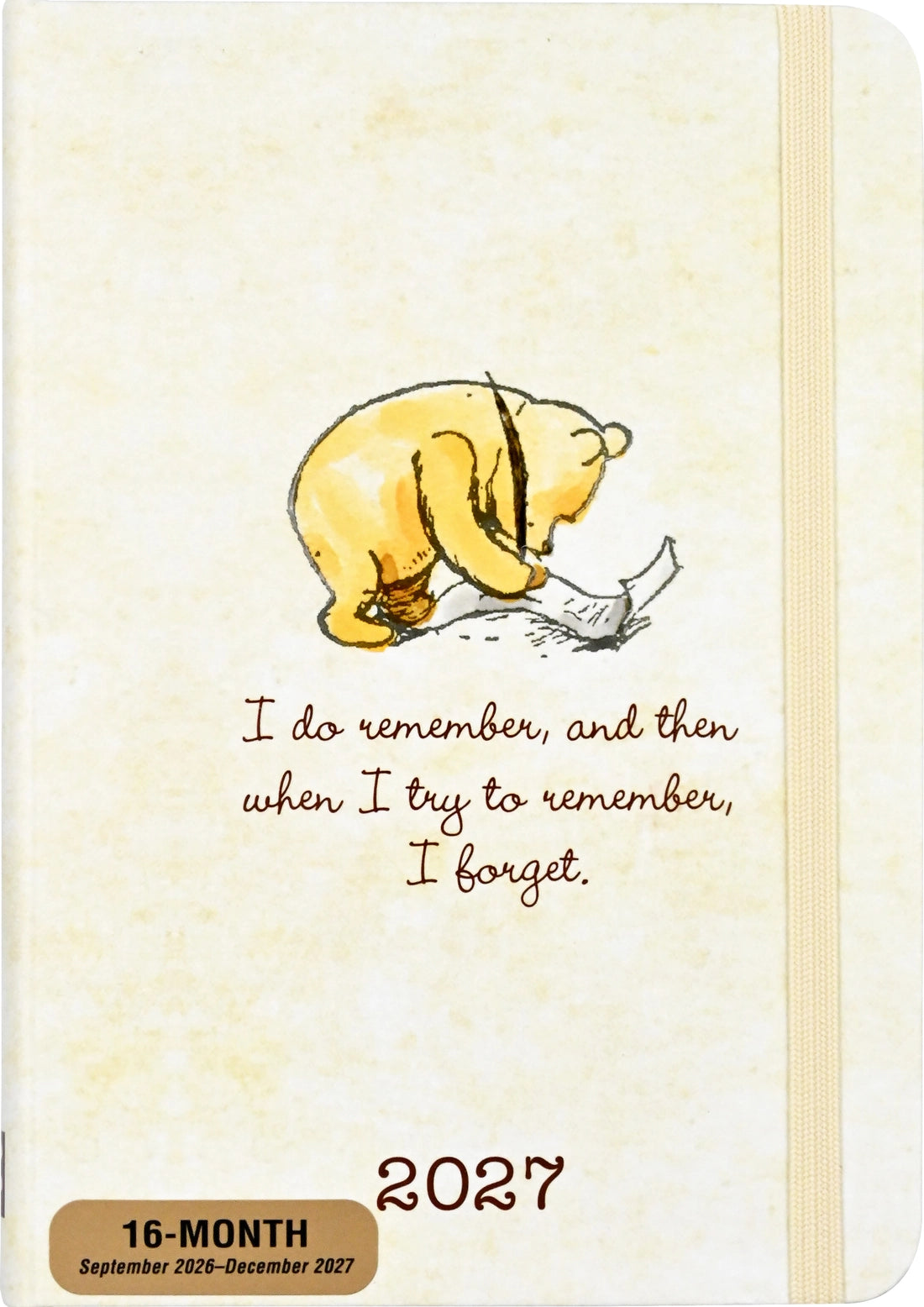2027 Winnie-The-Pooh Weekly Planner


Adorable planner keeps you organized week by week, from September 2026 through December 2027. Weekly pages provide equal space for all 7 days, including Saturday and Sunday. Plan appointments, to-dos, and weekend activities. Thick 120 gsm paper is acid-free and of archival quality. The ribbon bookmark keeps your place. The elastic closure secures your planner. Tuck notes inside the back cover pocket. Cover design features textured embossing and gloss highlights.


Inclu
