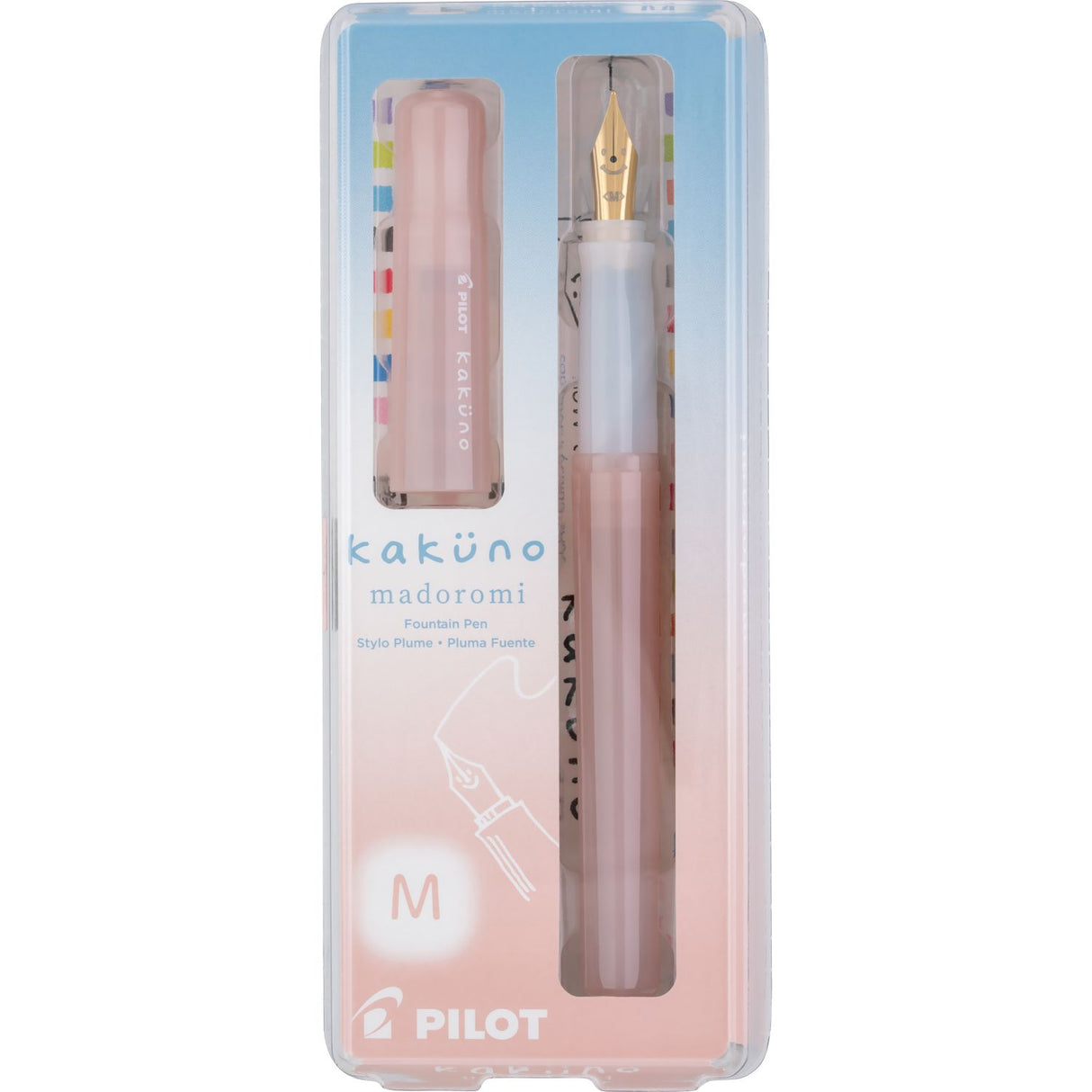Pilot Kakuno Madoromi Fountain Pen - Light Pink