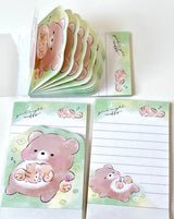 Sleepy Bear Chipmunk Onakane Mini Notepad