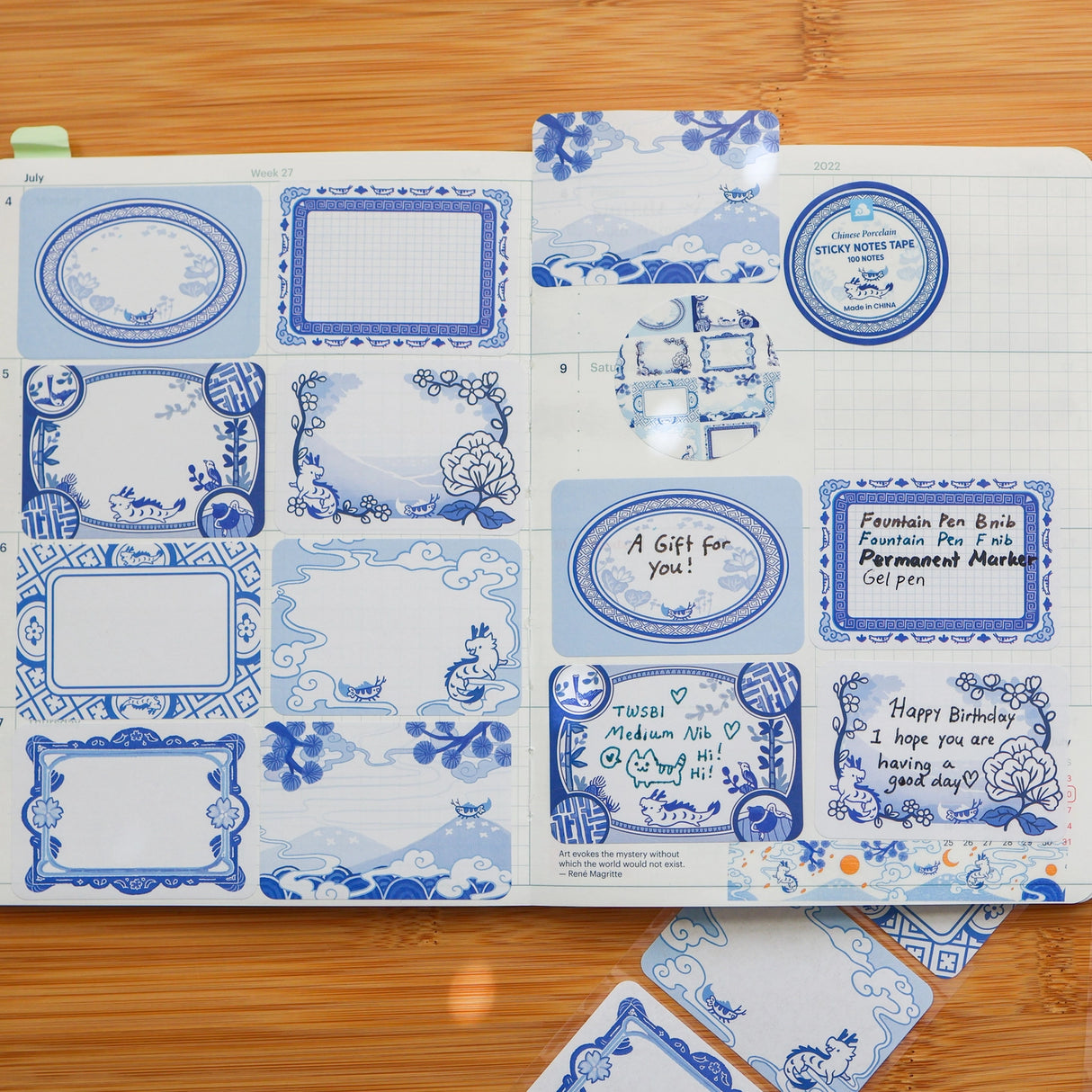 Chinese Porcelain Paper Labels Sticker Roll