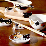 Lying Down Neko Brothers Chopsticks Rest / Pen Rest (Set of 3)