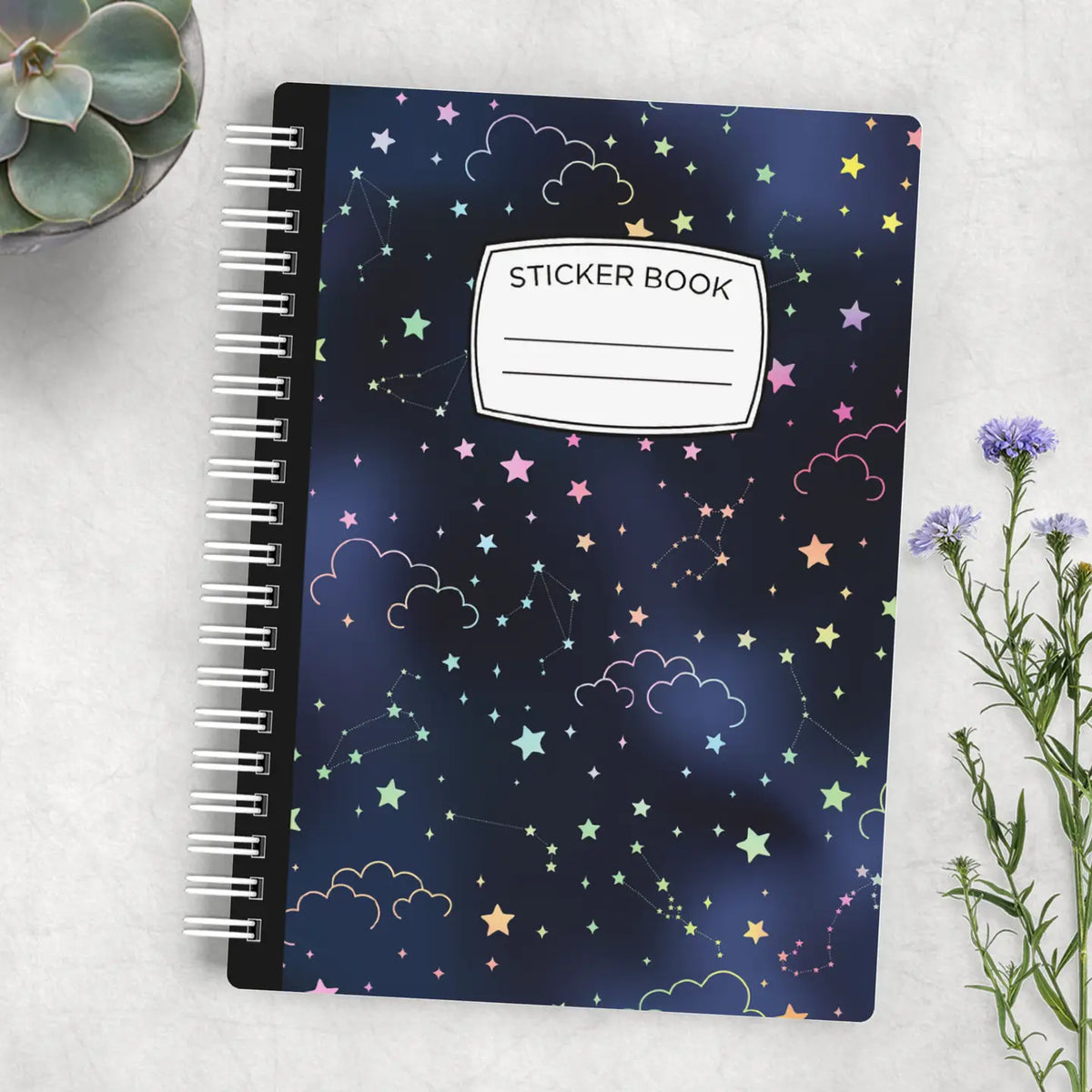 Starry Night Reusable Sticker Book – Little Craft Place