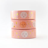 Sun & Moon Gold Foil 15mm Washi Tape