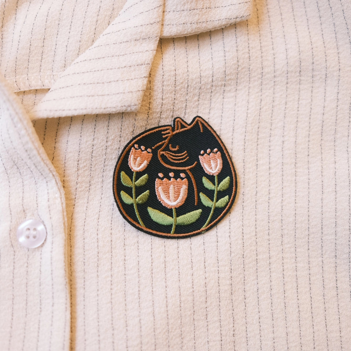 Cat Nap Iron-On Patch