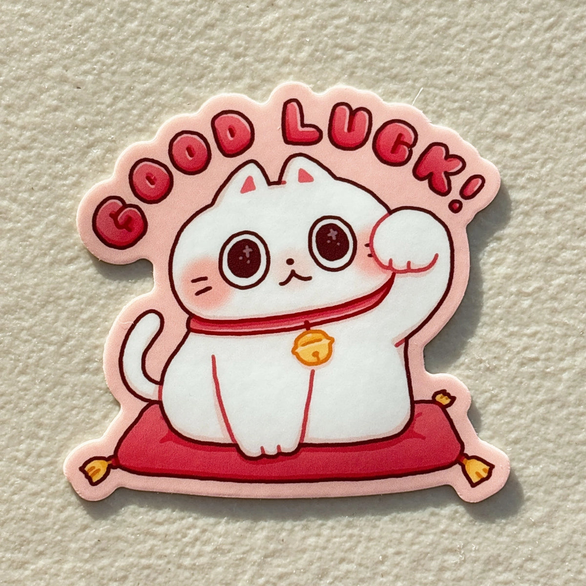 StickyRiceCo Vinyl Sticker - Good Luck Fortune Cat