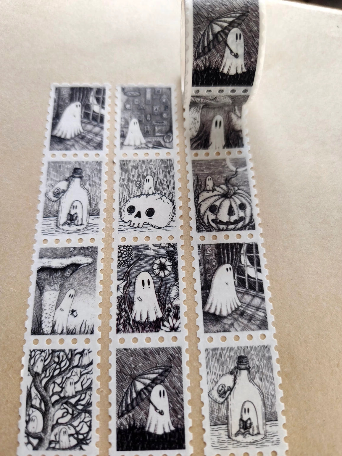 Jon Turner Illustration - Ghostie Stamps Art Washi Tape