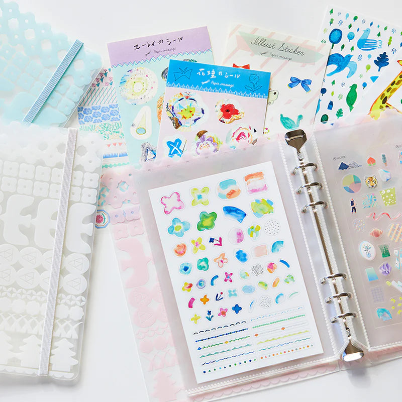 OTONA Sticker File Pocket Refills for Cards (6-hole)