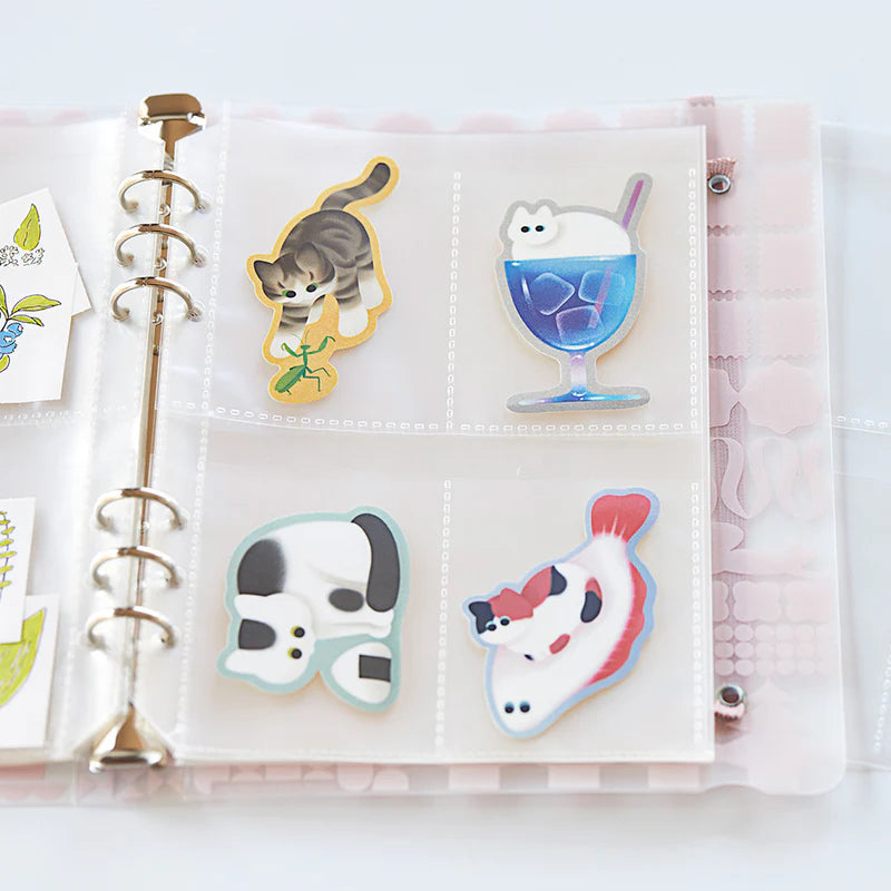 OTONA Sticker File Pocket Refills for Cards (6-hole)