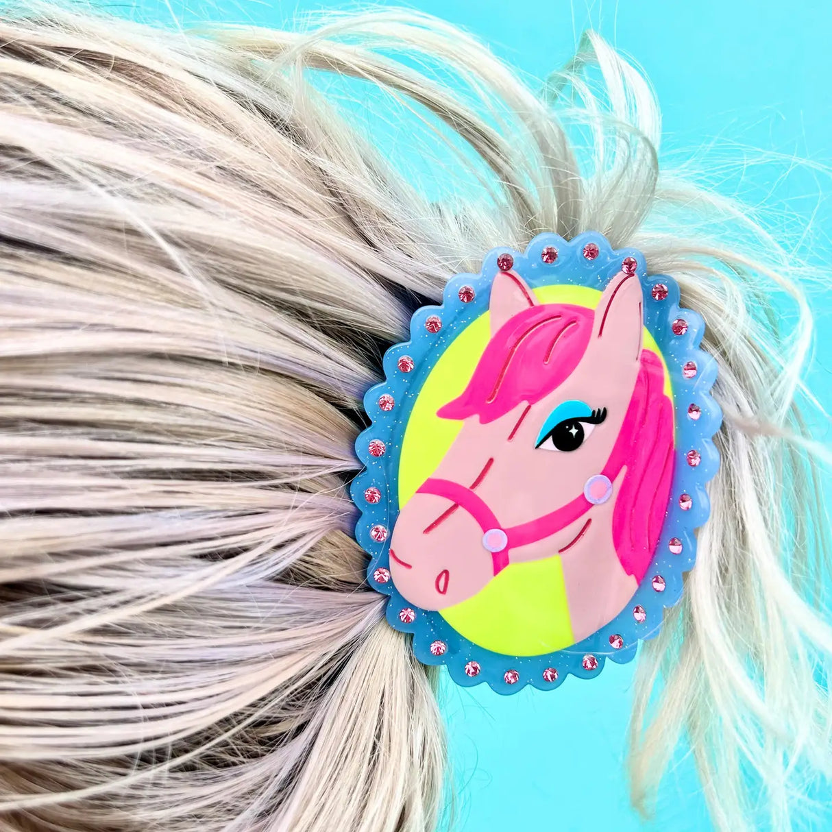 Pink Pony Hair Claw