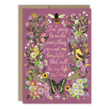 Everything Beautiful Quote Birthday Card