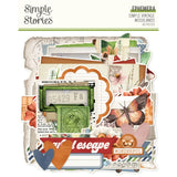 Simple Vintage Woodlands Ephemera Die Cut Cardstock Pieces