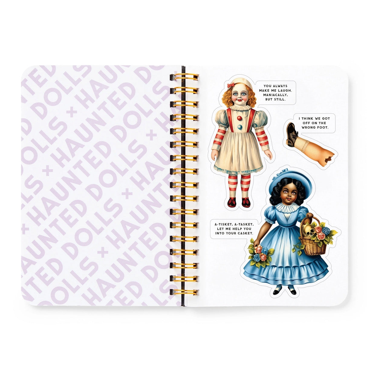 Brass Monkey Haunted Dolls Sticker Book