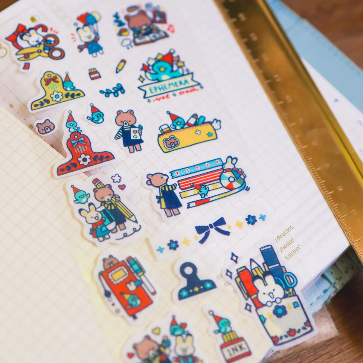 Journal and Craft Party Washi Sticker Sheet