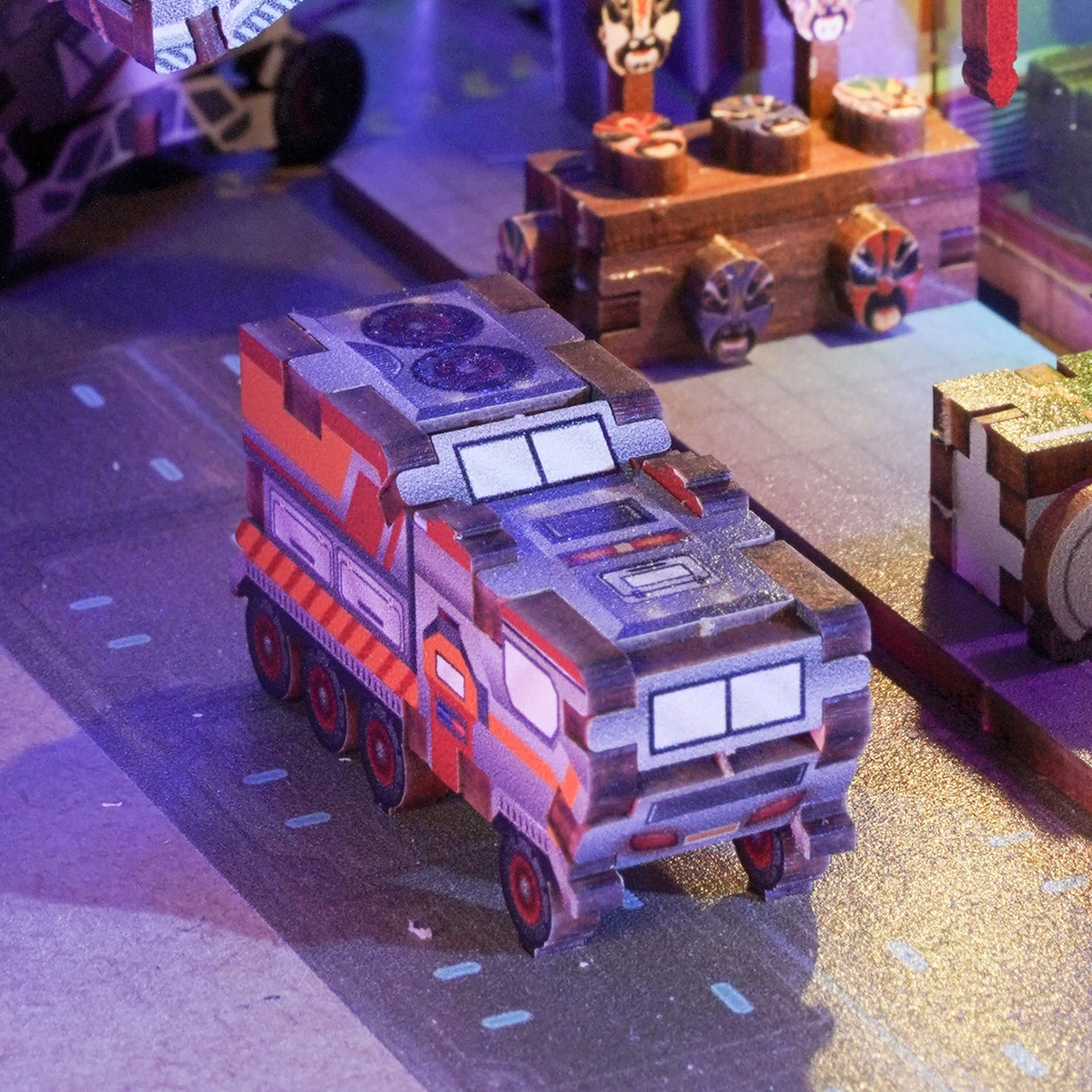 Diy Miniature House Book Nook Kit: Cyber City w/ Dust Cover