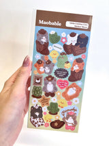 Maobabie Sticker Sheet - Little Cowboy Cats