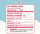 Build something truly special with the Hello Kitty 3D Jigsaw Puzzle, designed in the shape of a cute and colorful soda can! This unique puzzle features Hello Kitty, with vibrant colors and charming details that make it a delightful challenge for puzzle enthusiasts. After you've built your Hello Kitty soda can, you can use it to store tiny items, such as small toys, office supplies, or trinkets. It also doubles as a cute pencil holder to keep your desk organized and stylish.