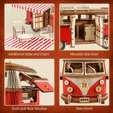 Step back into the groovy days of the 1950s and 60s with this charming replica of the iconic hippie van. This 1:14 scale model captures the spirit of adventure, freedom, and endless road trips. Crafted from precision-cut wood pieces, it’s perfect for puzzle lovers and vintage enthusiasts alike. Enjoy the satisfaction of building this timeless symbol of wanderlust—piece by piece—into a stunning display for your home or office.