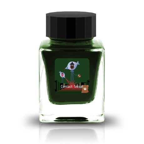 The Three-Year Anniversary Contact Collection features rich, vibrant colors with a smooth writing experience and fascinating characteristics such as shimmer and scent. The “Super” inks contain iridescent shimmer particles that shift color with the light, while the scented inks add a sensory twist to your writing. Please note that scented inks may feather when a large amount is applied—using fountain pen–friendly paper is recommended for the best results.