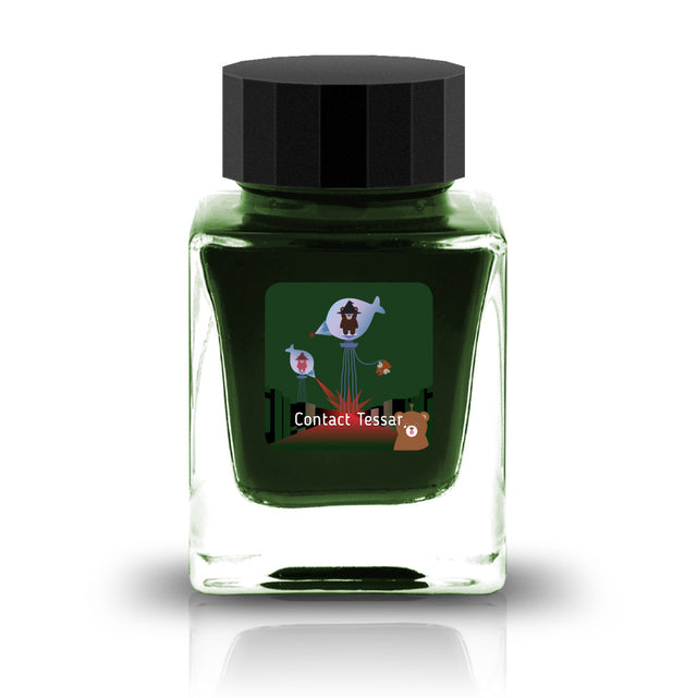 The Three-Year Anniversary Contact Collection features rich, vibrant colors with a smooth writing experience and fascinating characteristics such as shimmer and scent. The “Super” inks contain iridescent shimmer particles that shift color with the light, while the scented inks add a sensory twist to your writing. Please note that scented inks may feather when a large amount is applied—using fountain pen–friendly paper is recommended for the best results.