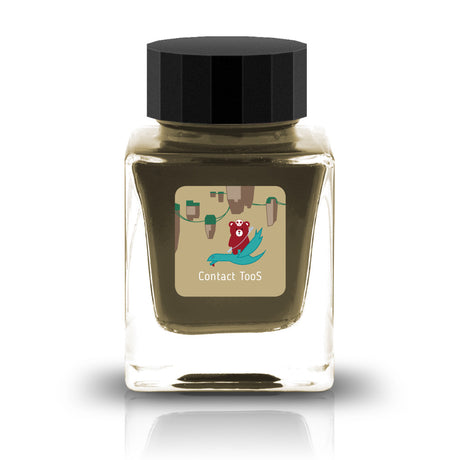 The Three-Year Anniversary Contact Collection features rich, vibrant colors with a smooth writing experience and fascinating characteristics such as shimmer and scent. The “Super” inks contain iridescent shimmer particles that shift color with the light, while the scented inks add a sensory twist to your writing. Please note that scented inks may feather when a large amount is applied—using fountain pen–friendly paper is recommended for the best results.