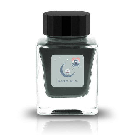 The Three-Year Anniversary Contact Collection features rich, vibrant colors with a smooth writing experience and fascinating characteristics such as shimmer and scent. The “Super” inks contain iridescent shimmer particles that shift color with the light, while the scented inks add a sensory twist to your writing. Please note that scented inks may feather when a large amount is applied—using fountain pen–friendly paper is recommended for the best results.
