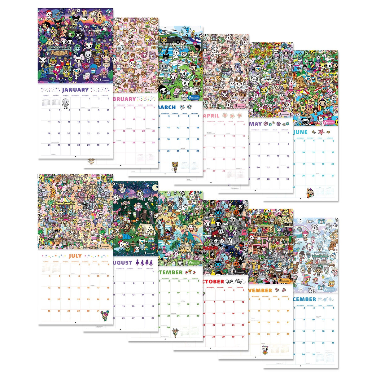 2026 Tokidoki Calendar 12" X 12" Calendar