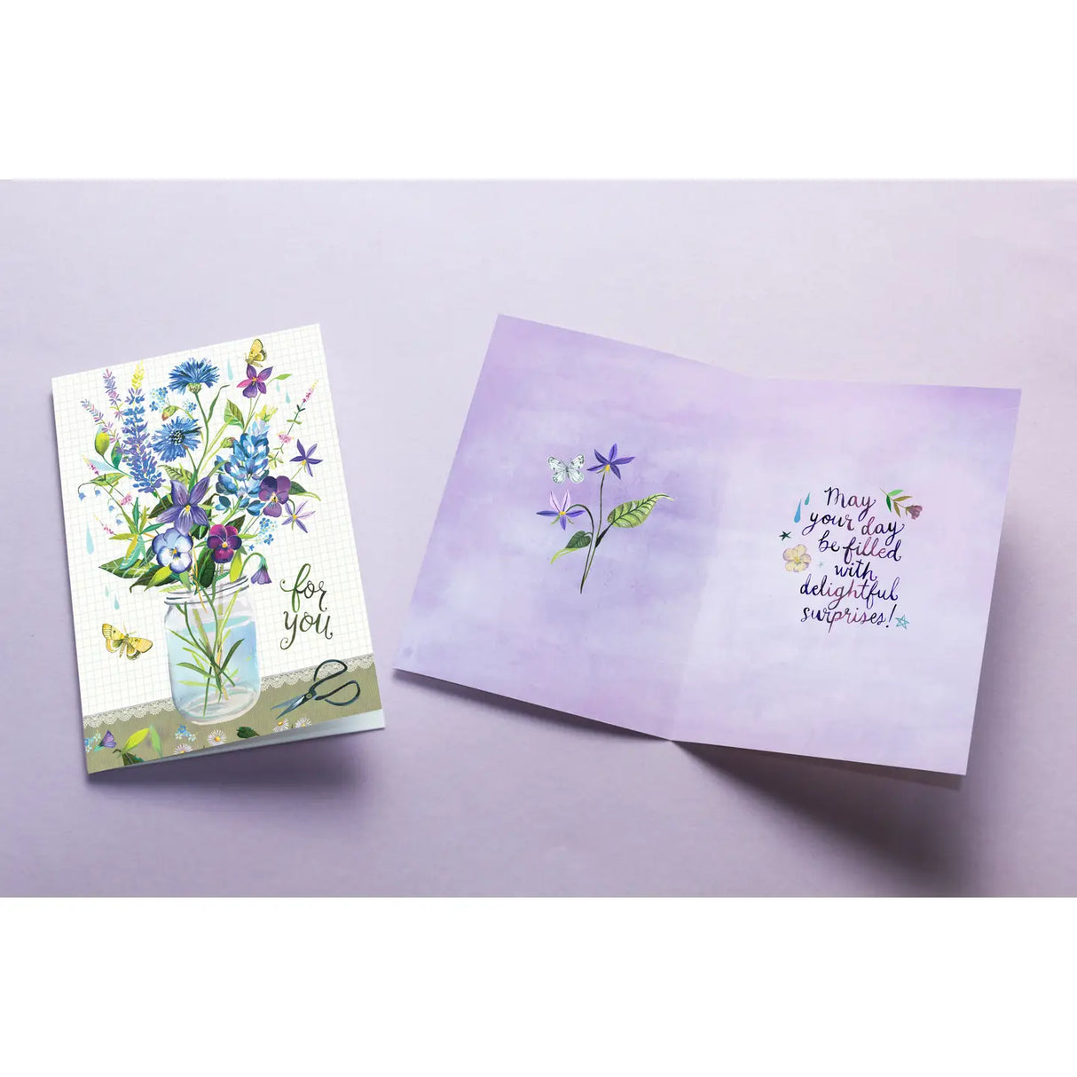 Wild Flower Bouquet Birthday Card