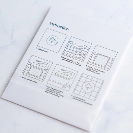 Vintage Rose Stamp Iron-On Patch