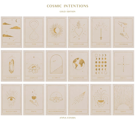 Anna Cosma Cosmic Intentions Card Set - Gold Edition