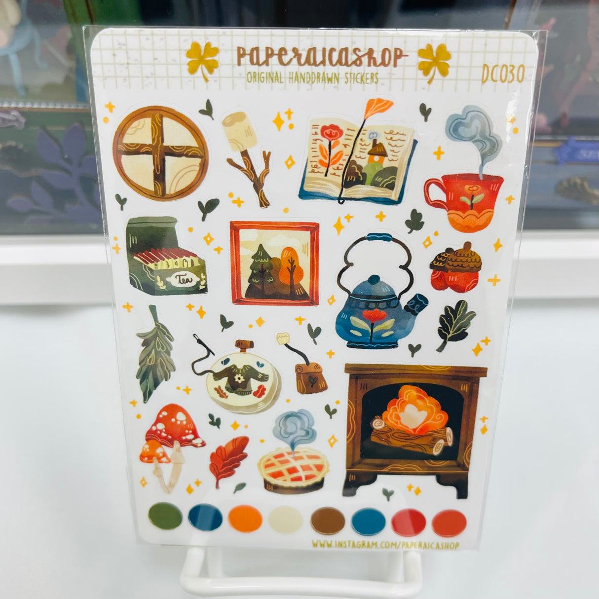 PaperaicaShop Dark Cozy Planner Sticker