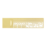 Midori Clip Ruler - Brass - Cat