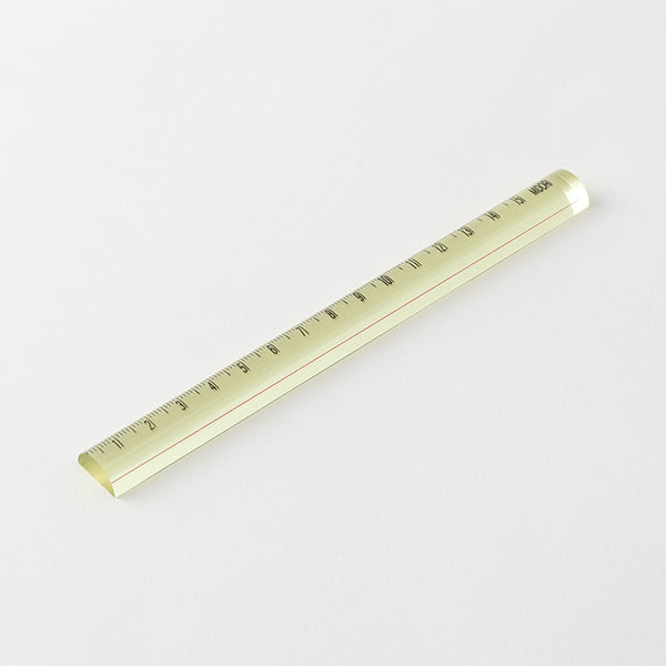 Midori Lens Ruler - Yellow