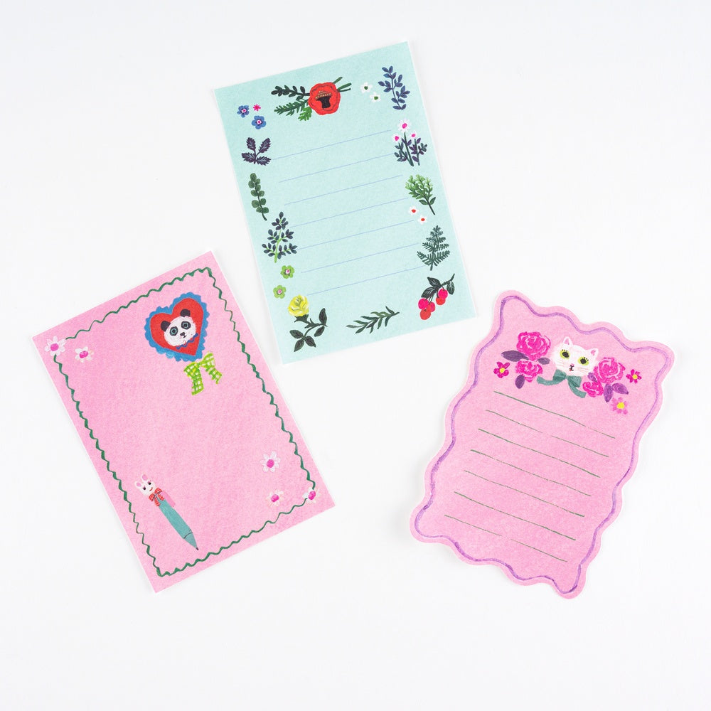 Hobonichi Yumi Kitagishi: White Cat’s Mini Letter Set