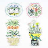 Hobonichi iyo okumi: Transparent Embroidery Sticker Set - My Garden