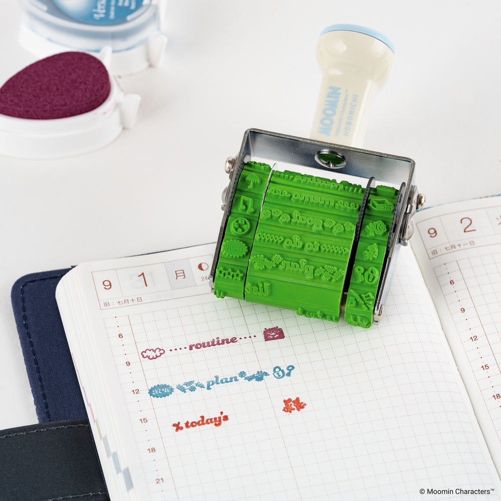 Hobonichi 2027 - Sanby x Hobonichi: Rotating Stamp for the Techo - Moomin