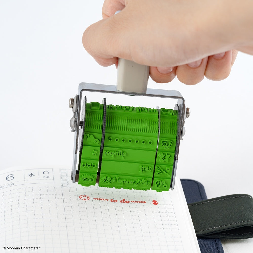 Hobonichi 2027 - Sanby x Hobonichi: Rotating Stamp for the Techo - Moomin