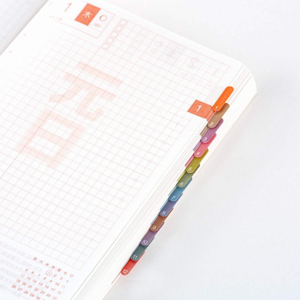 Hobonichi TSUKI no IRO: Index Stickers