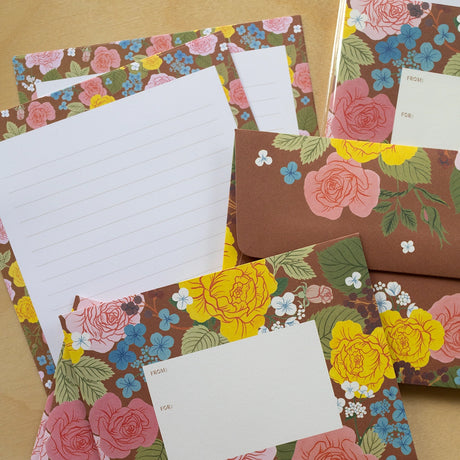 Botanica Paper Co. Letter Writing Set - Rose Garden