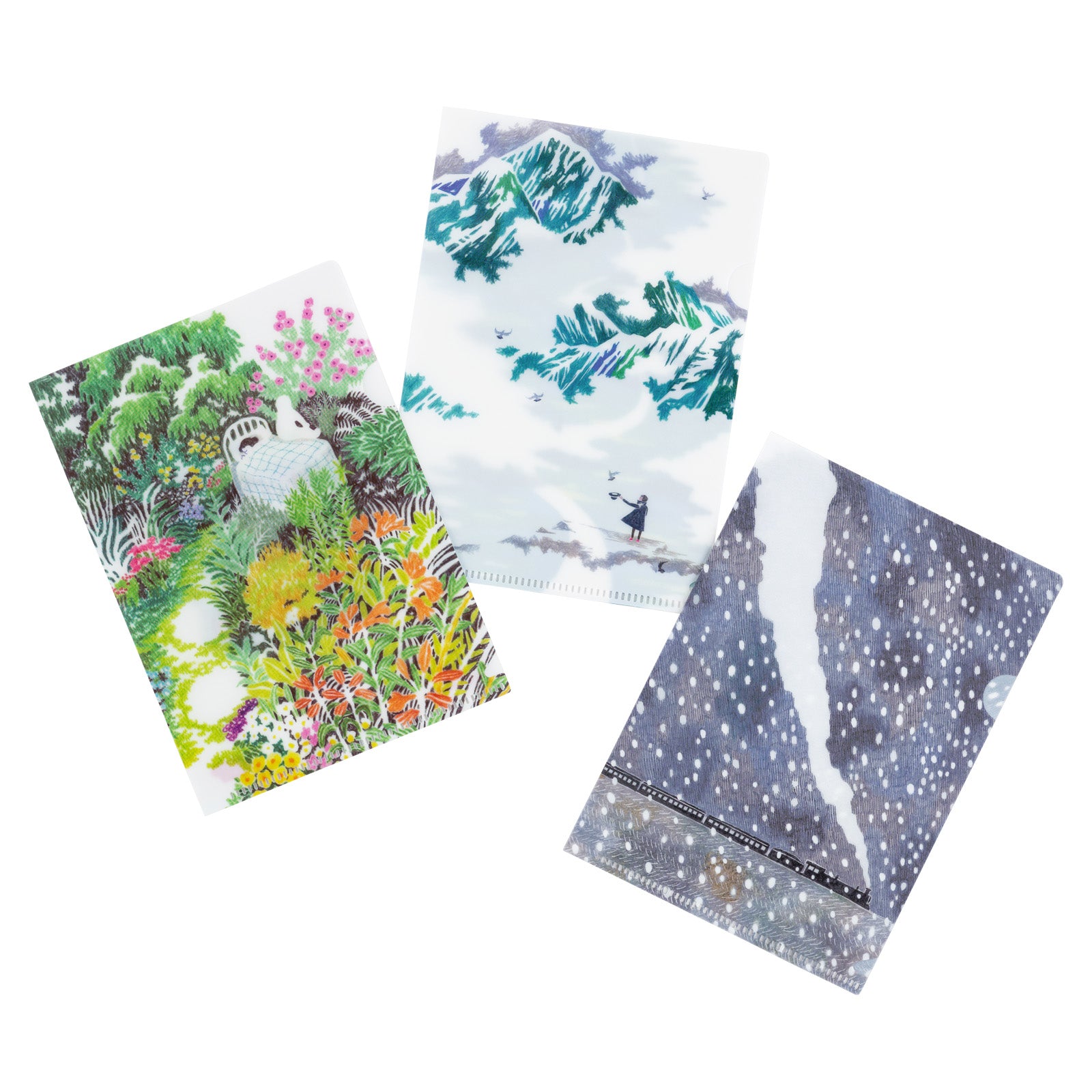 iyo okumi: Hobonichi Clear Folder Set of 3 for A6 Size (iyo okumi