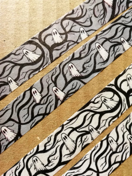 Spooky Branches Washi Tape -Gray
