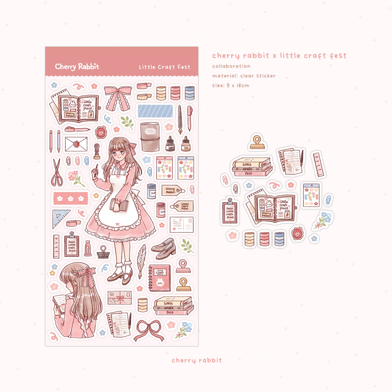 Cherry Rabbit x Little Craft Fest Sticker Sheet – Little Craft Place