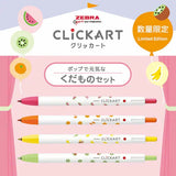 Clickart Retractable Felt Tip Marker Yurukawa Festival Series - Fruit