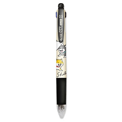 SARASA Multi 0.5 Shibanban Beige - 4-Color Gel Ballpoint Pen + Mechanical Pencil